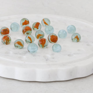 CARLETON SOLITAIRE MARBLE GAME  |  23CM  |  37 PIECES  |  NATURAL MARBLE