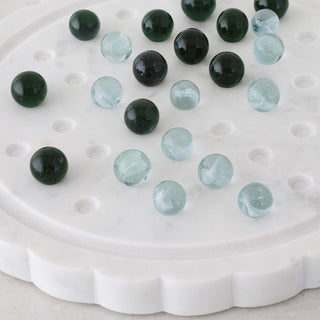 CARLETON SOLITAIRE MARBLE GAME  |  23CM  |  37 PIECES  |  WHITE MARBLE