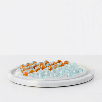 CARLETON SOLITAIRE MARBLE GAME  |  23CM  |  37 PIECES  |  GREEN MARBLE