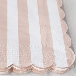CARNIVAL PAPER NAPKINS PINK + WHITE CLOSEUP
