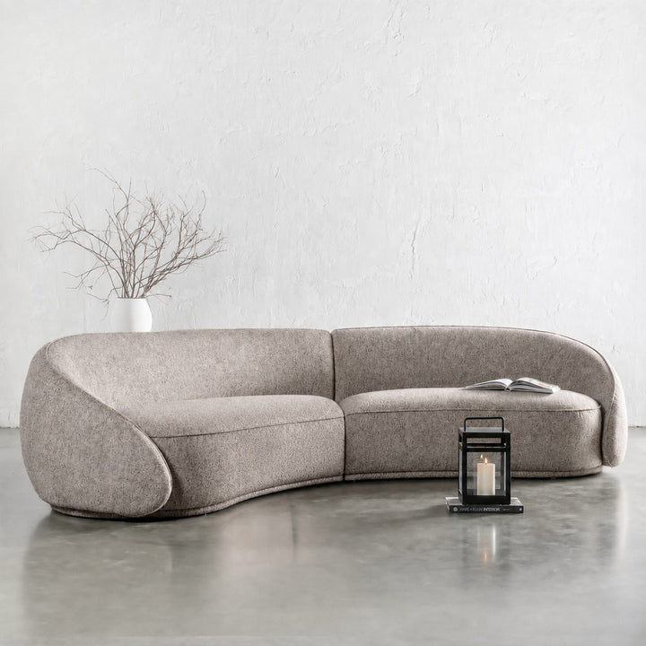 CARSON LINCOLN CURVED 3S SOFA | BANYON TREE BARK