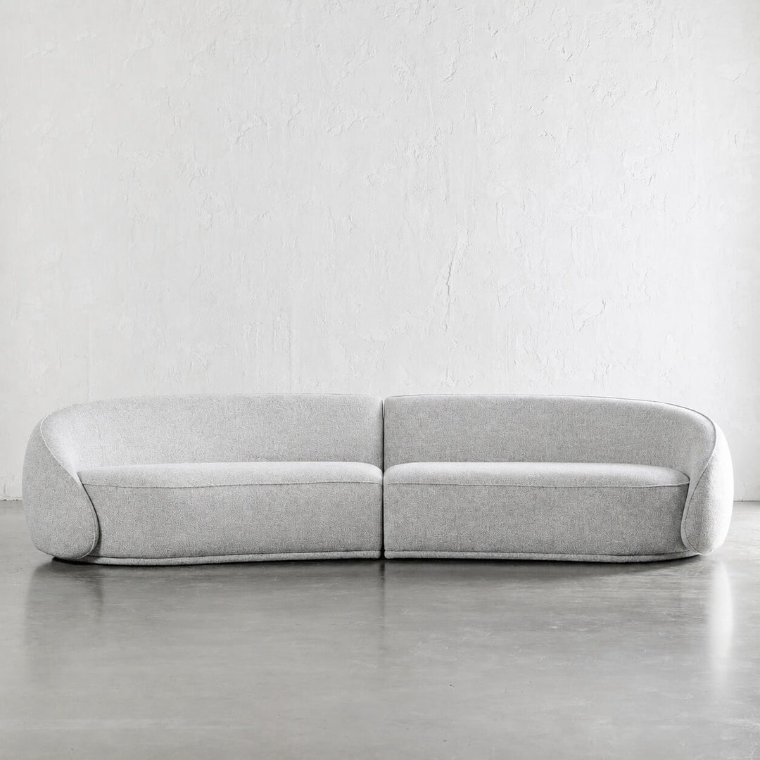 CARSON LINCOLN CURVED 3S SOFA  |  GRANITE HAZE