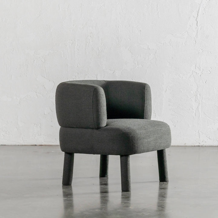 CARSON ATINA ROUNDED ARMCHAIR  |  BLADE OLIVE WEAVE