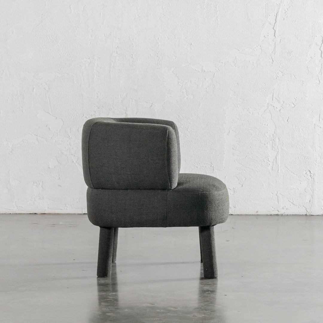 CARSON ATINA ROUNDED ARMCHAIR  |  BLADE OLIVE WEAVE