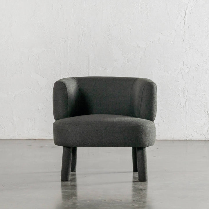 CARSON ATINA ROUNDED ARMCHAIR  |  BLADE OLIVE WEAVE