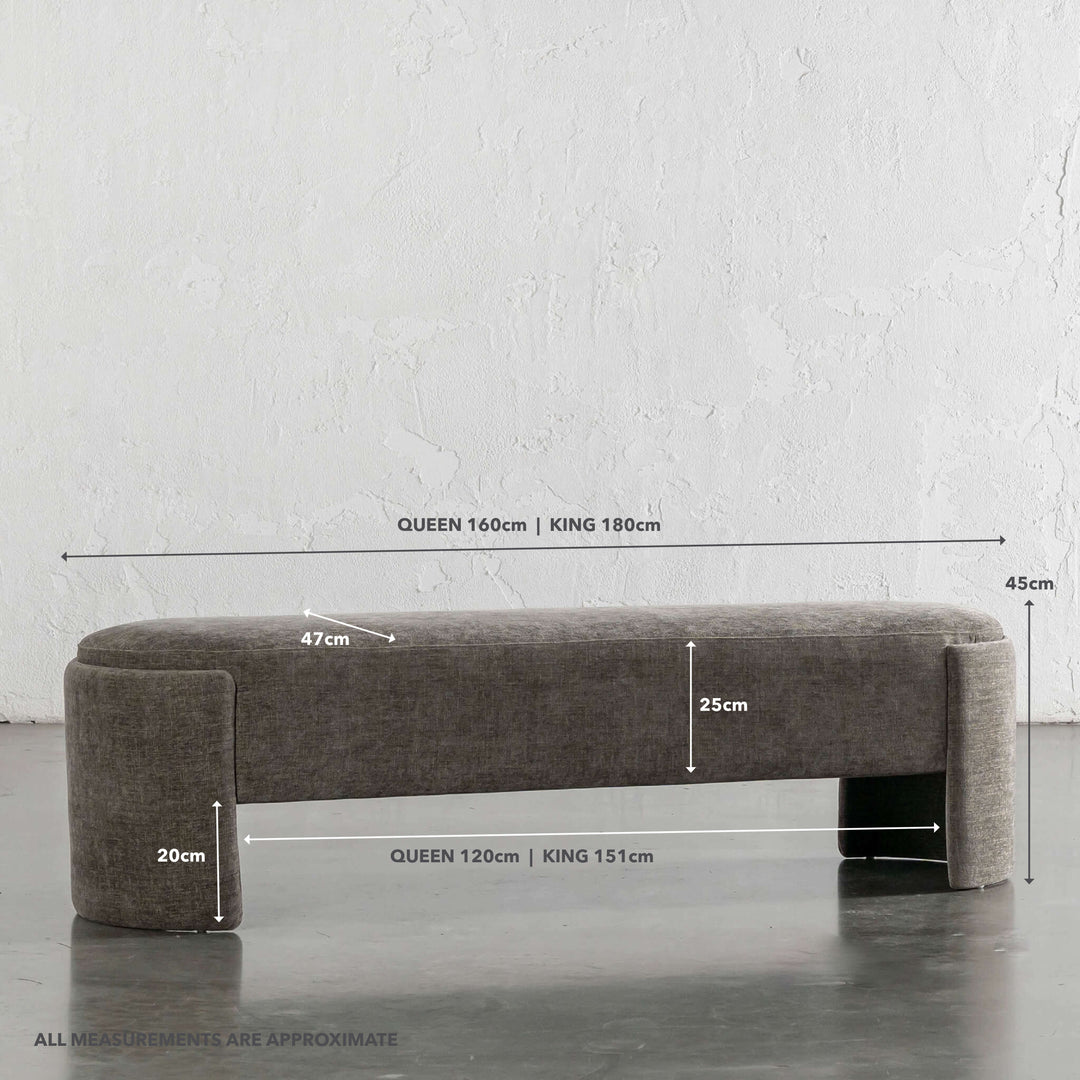 CARSON ATINA BENCHSEAT  |  BRINDLE SHADOW | MEASUREMENTS