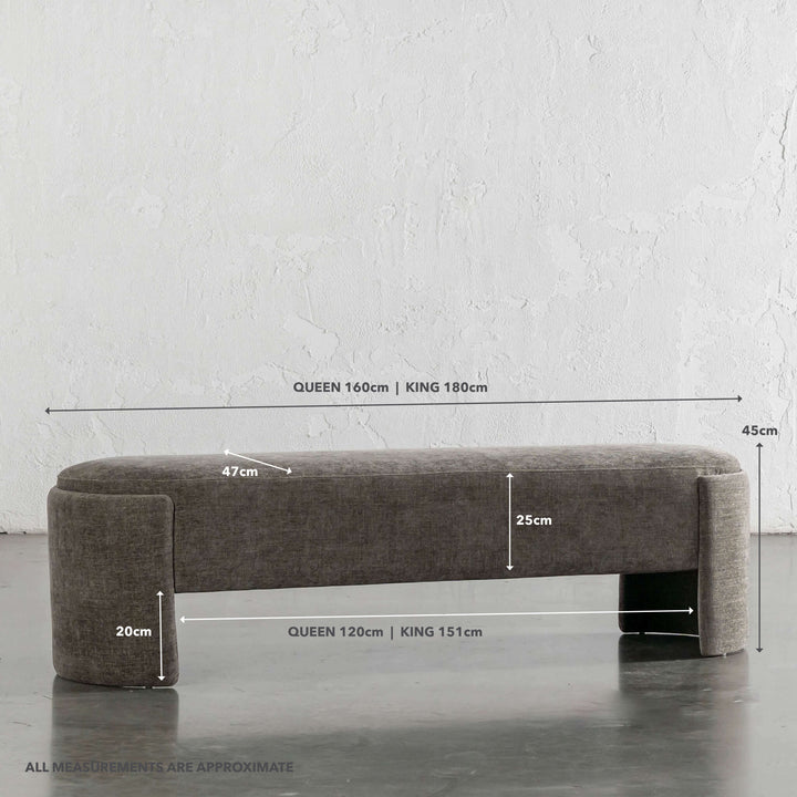 CARSON ATINA BENCHSEAT  |  BRINDLE SHADOW | MEASUREMENTS