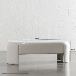 CARSON ATINA BENCHSEAT | SKIMMING STONE WEAVE | MEASUREMENTS