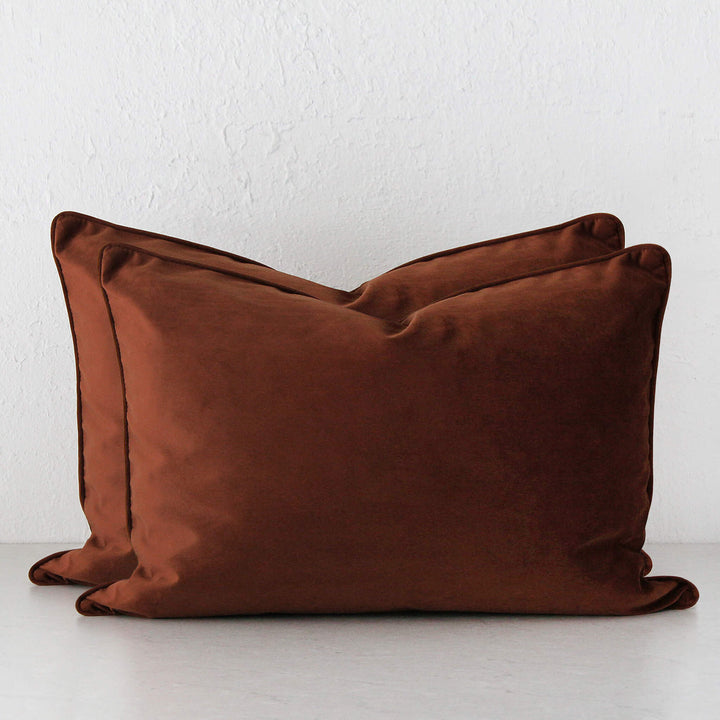 CARSON CUSHION BUNDLE X2  |  40X60  |  MOROCCO RUST VELVET