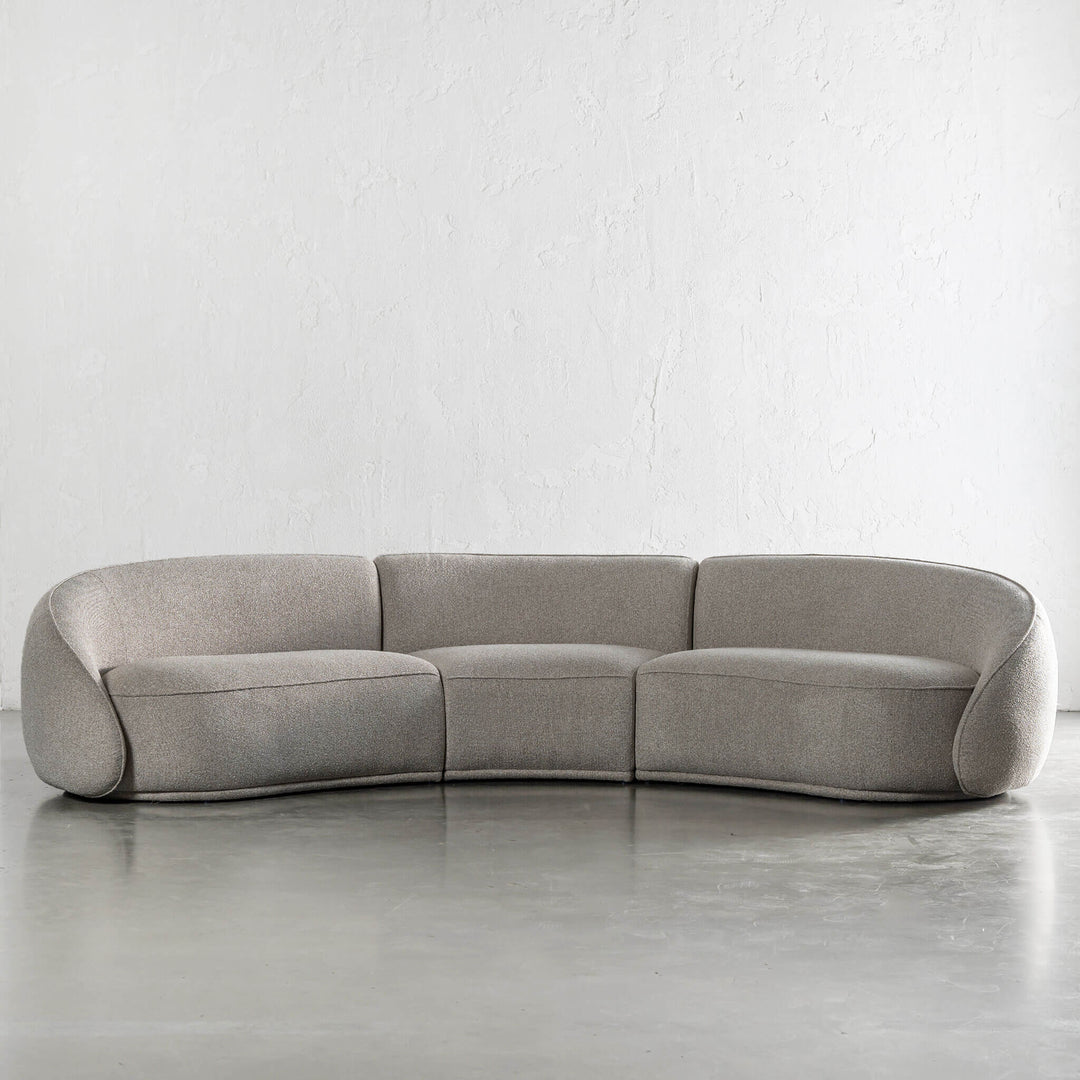 CARSON LINCOLN CURVED 3S SOFA  |  SANDY DUSK