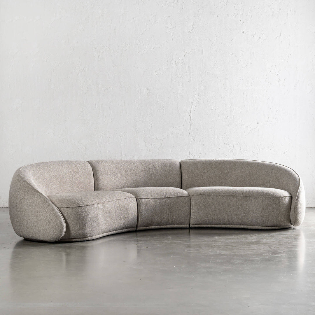 CARSON LINCOLN CURVED 3S SOFA  |  SANDY DUSK