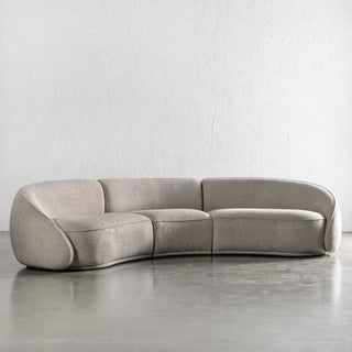 CARSON LINCOLN CURVED 3S SOFA  |  SANDY DUSK