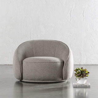 CARSON LINCOLN CURVED ARMCHAIR  |  SANDY DUSK