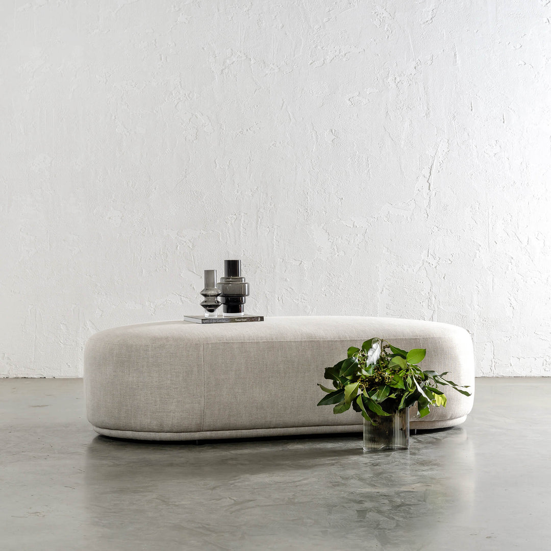 CARSON MODERNA CURVE RECTANGLE OTTOMAN | JOVAN EARTH