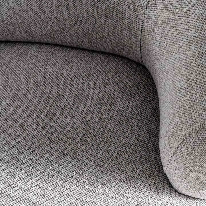 CARSON ROUNDED ARMCHAIR  |  GRANITE HAZE CLOSE UP