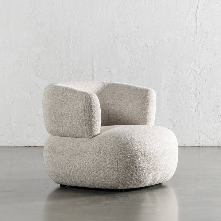 CARSON ROUNDED ARMCHAIR  |  SANDY DUSK