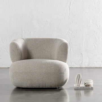 CARSON ROUNDED ARMCHAIR  |  SANDY DUSK