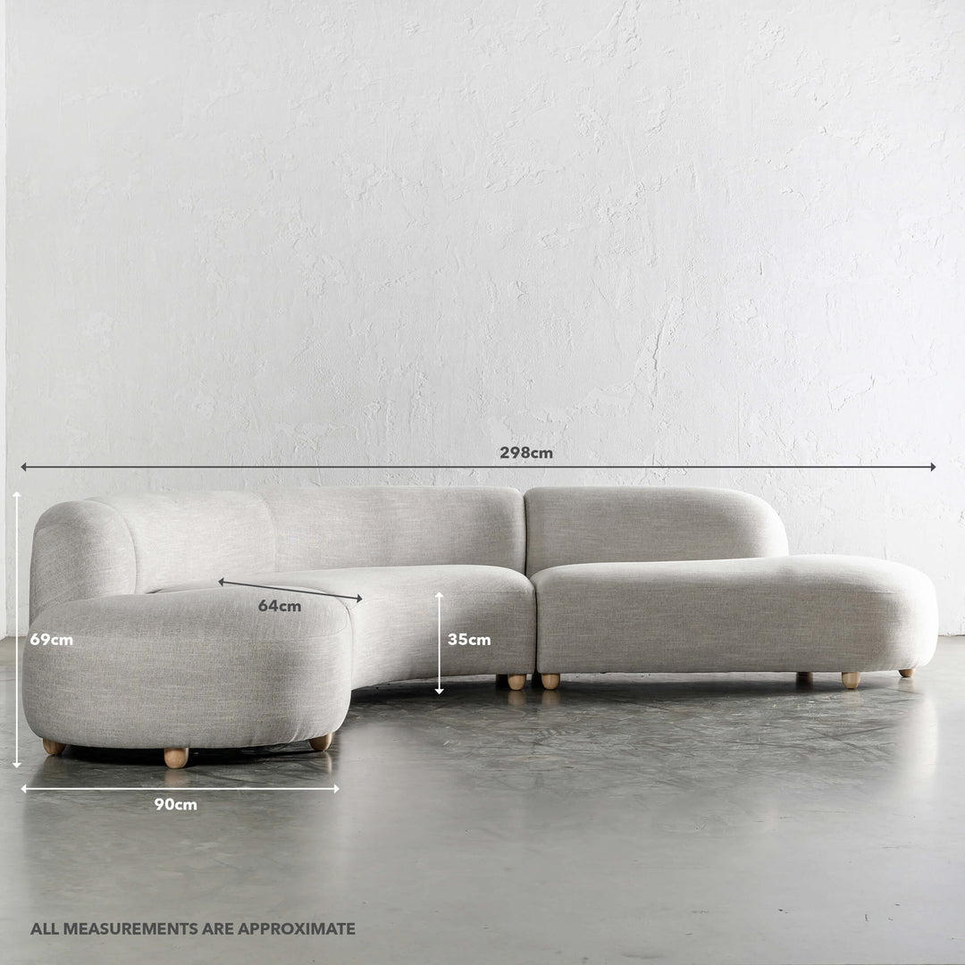 CARSON ROUNDED MODULAR SOFA | JOVAN EARTH