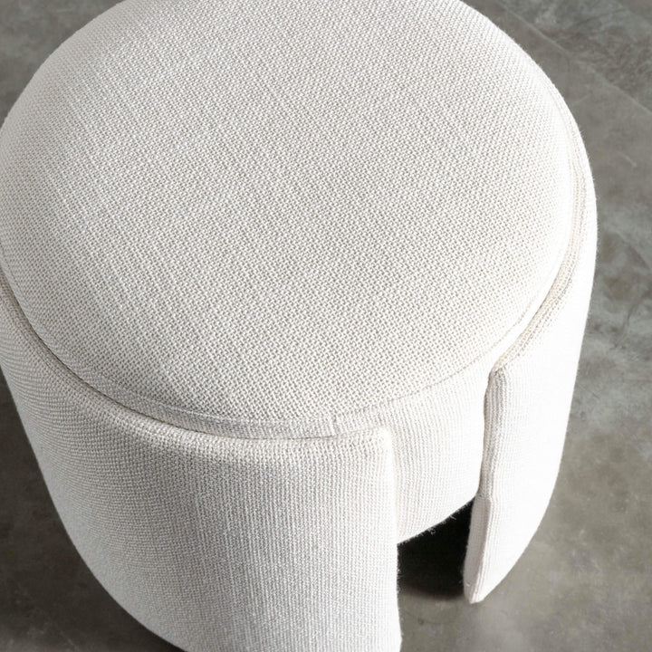 CARSON ATINA FOOTSTOOL OTTOMAN  |  SKIMMING STONE WEAVE