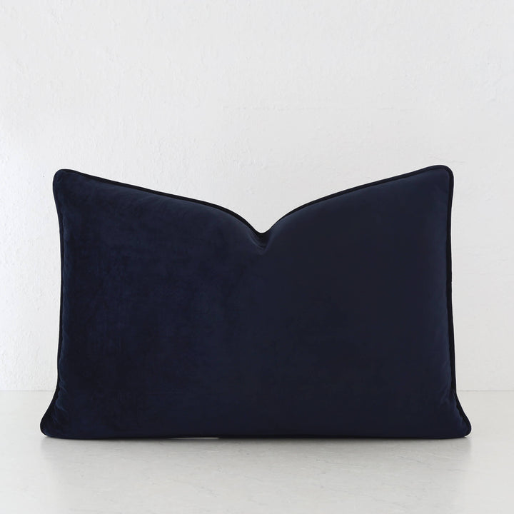CARSON CUSHION | NAVY ACCOLADE VELVET | 40X60