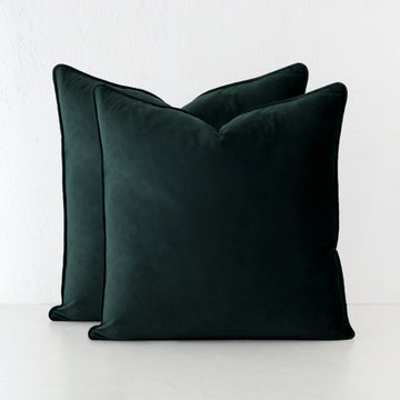 CARSON CUSHION BUNDLE X2  |  50X50  |  HIGHLAND GREEN VELVET