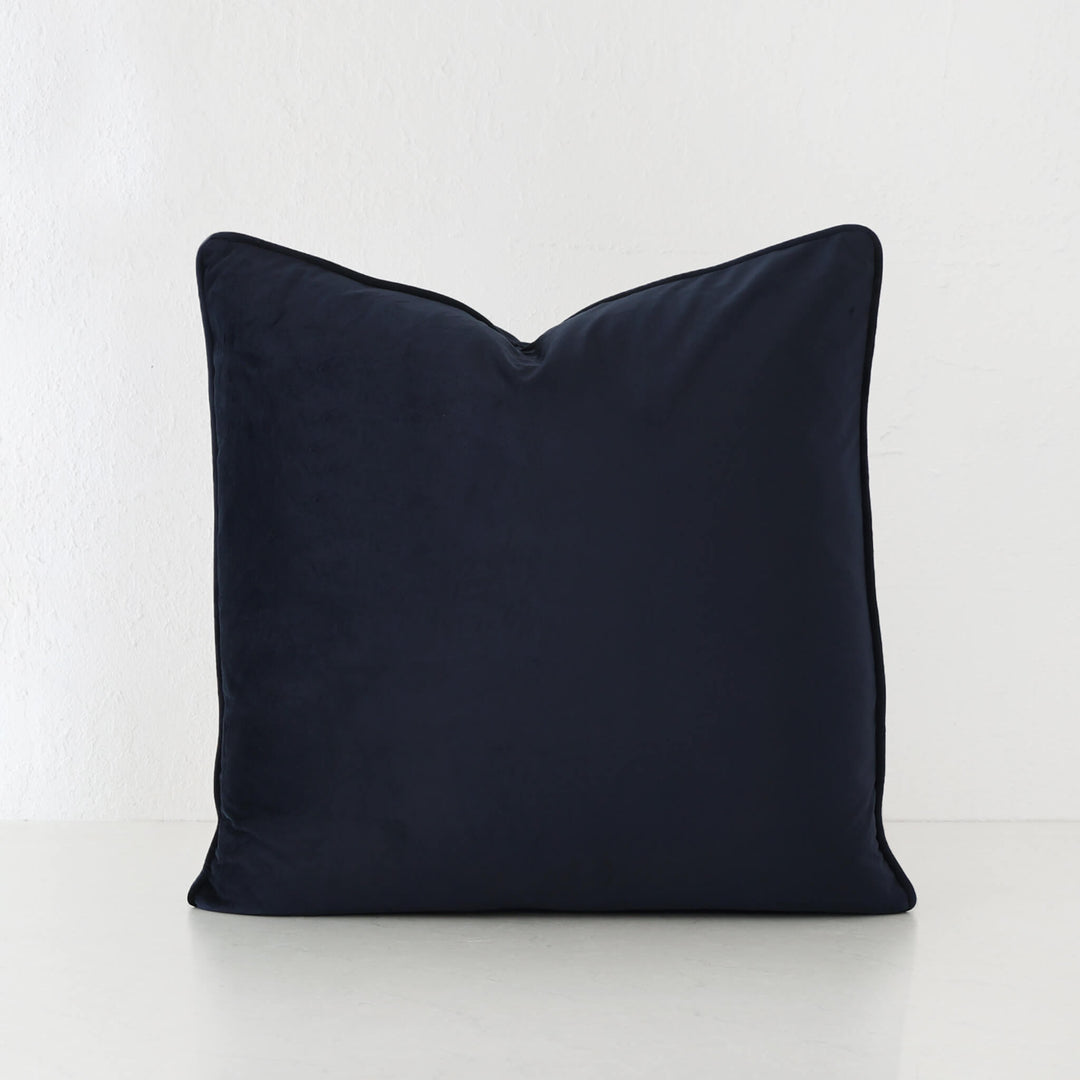 CARSON CUSHION | NAVY ACCOLADE VELVET | 50X50
