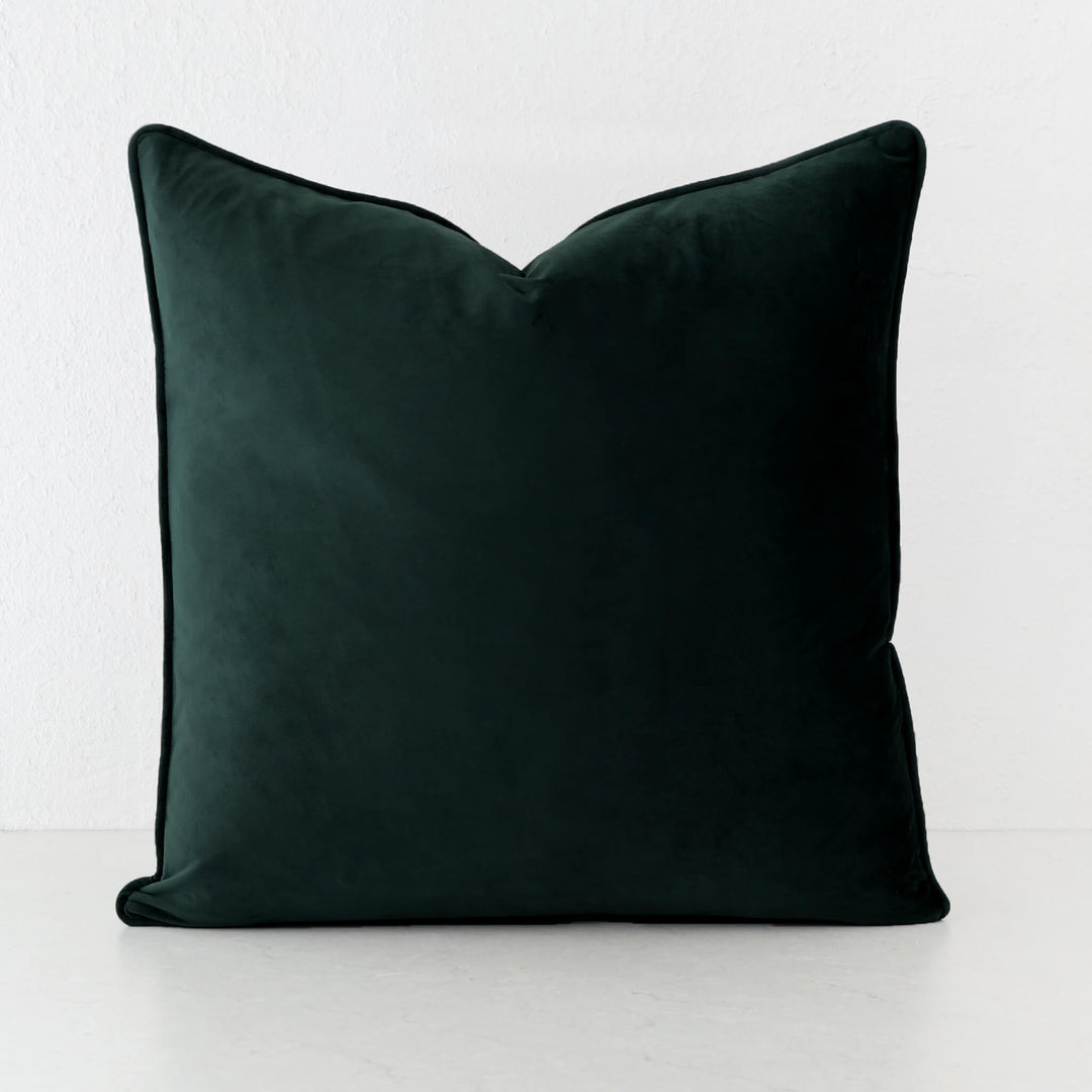 CARSON CUSHION | HIGHLAND GREEN VELVET | 60X60