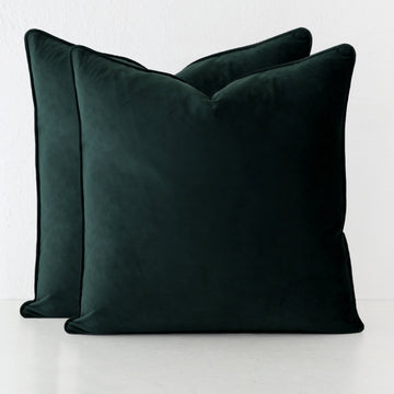CARSON CUSHION BUNDLE X2  |  60X60  |  HIGHLAND GREEN VELVET