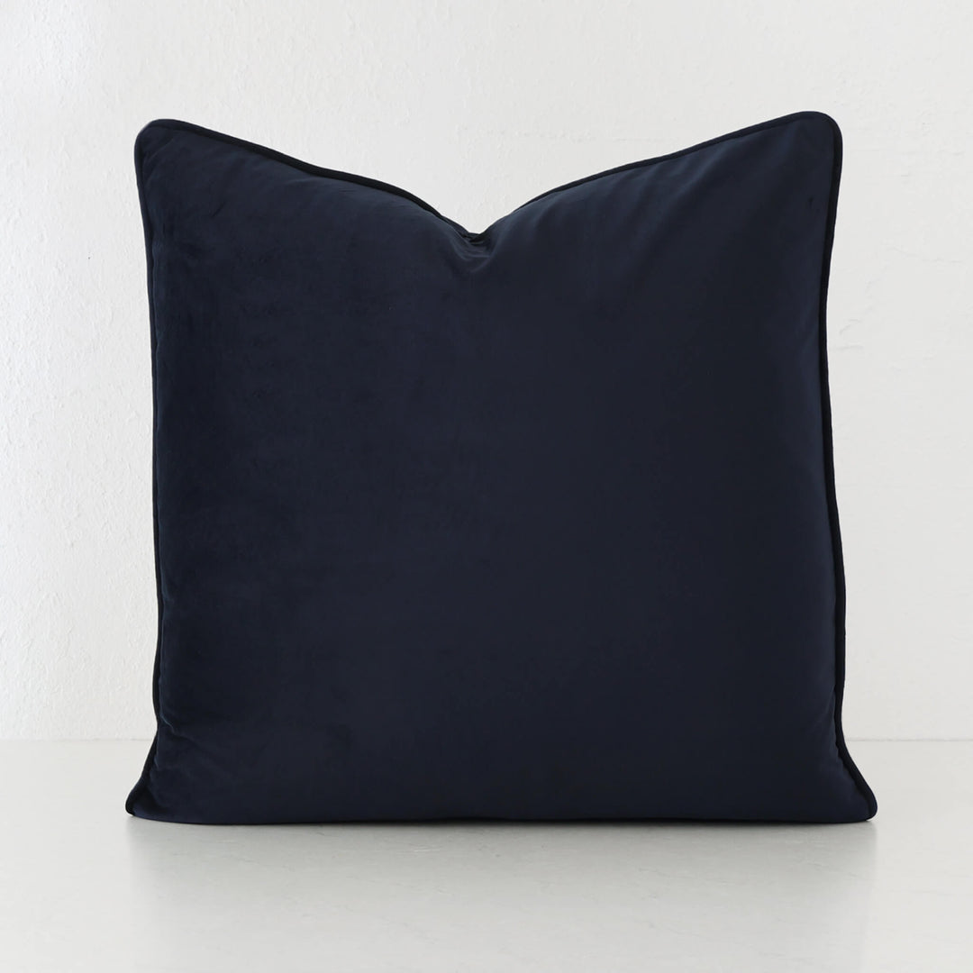 CARSON CUSHION | NAVY ACCOLADE VELVET | 60X60