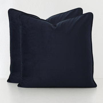 CARSON CUSHION BUNDLE X2  |  60X60  |  NAVY ACCOLADE VELVET
