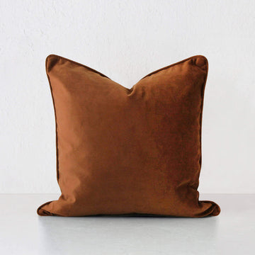 CARSON CUSHION | MOROCCO RUST VELVET | 50X50