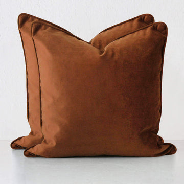 CARSON CUSHION BUNDLE X2  |  60X60  |  MOROCCO RUST VELVET