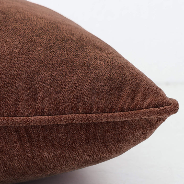 CARSON CUSHION  |  TERRA RUST TEXTURED VELOUR  |  40X60 | 50X50 | 60X60