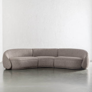 CARSON LINCOLN CURVED 3S SOFA  |  BANYON TREE BARK