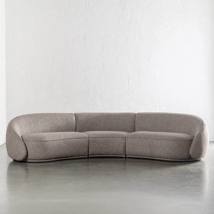 CARSON LINCOLN CURVED 3S SOFA  |  BANYON TREE BARK