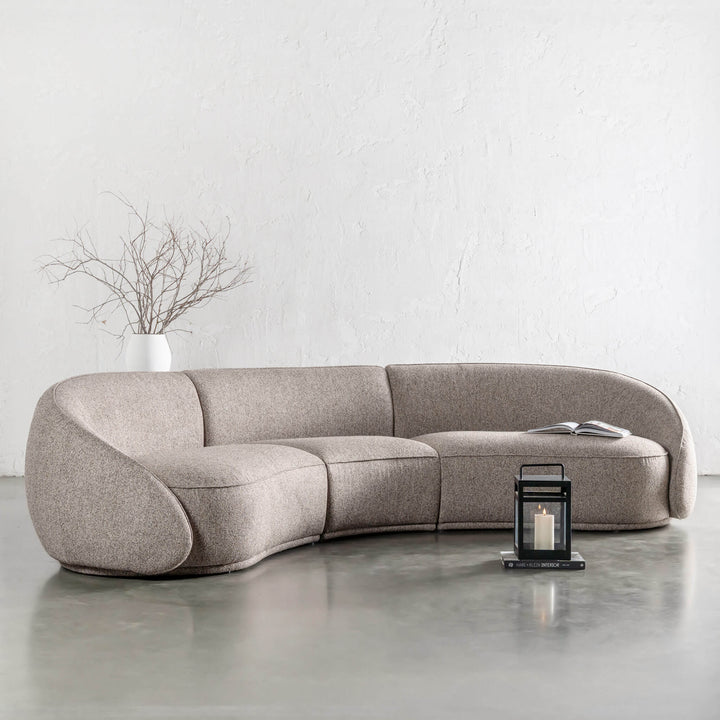 CARSON LINCOLN CURVED 3S SOFA  |  BANYON TREE BARK