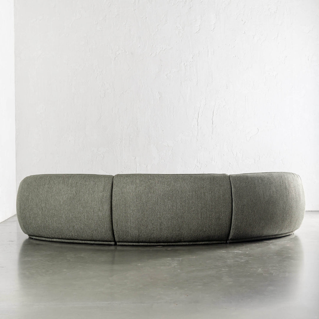 CARSON LINCOLN CURVED 3S SOFA  |  BAYLEAF GREEN