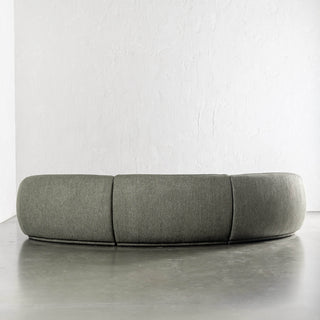 CARSON LINCOLN CURVED 3S SOFA  |  BAYLEAF GREEN