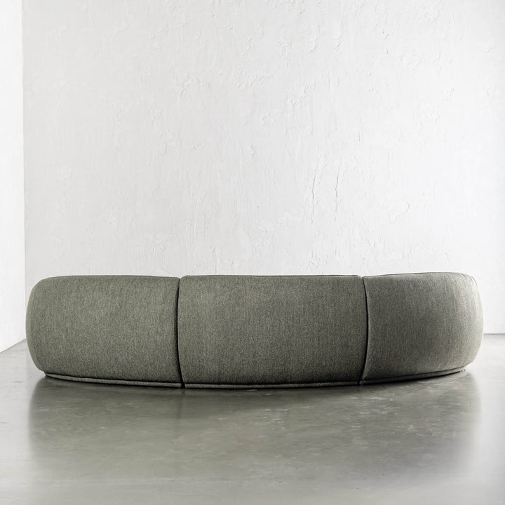 CARSON LINCOLN CURVED 3S SOFA  |  BAYLEAF GREEN