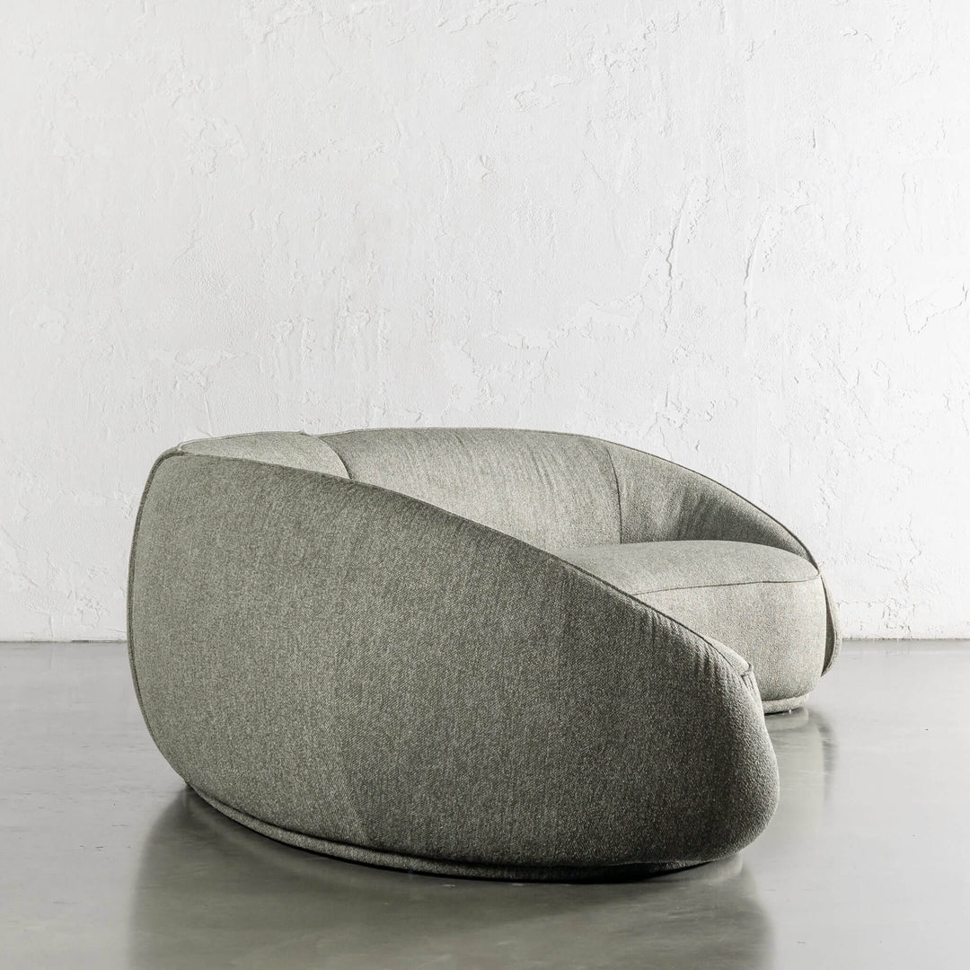 CARSON LINCOLN CURVED 3S SOFA  |  BAYLEAF GREEN