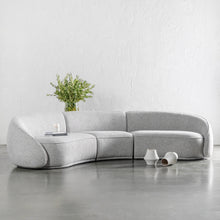 CARSON LINCOLN CURVED 3S SOFA  |  GRANITE HAZE