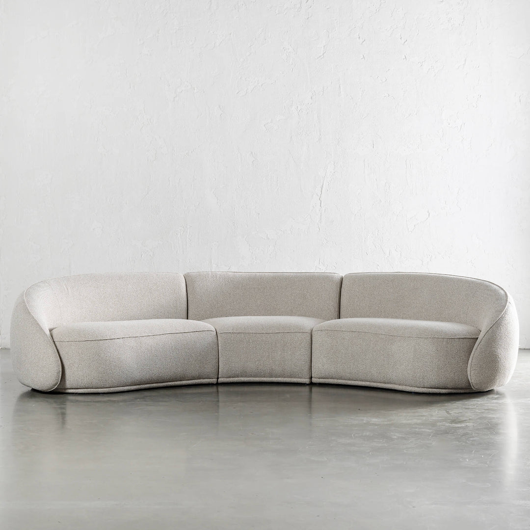 CARSON LINCOLN CURVED 3S SOFA  |  SANDY DUSK