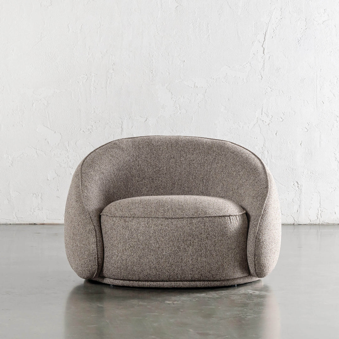 CARSON LINCOLN CURVED ARMCHAIR  |  BANYON TREE BARK