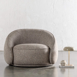 CARSON LINCOLN CURVED ARMCHAIR  |  BANYON TREE BARK