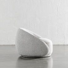 CARSON LINCOLN CURVED ARMCHAIR  |  GRANITE HAZE