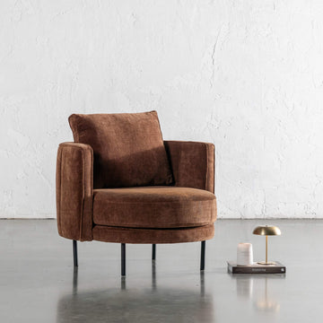 CARSON MODERNA CURVED RIBBED CHAIR  |  SIERRA TERRA