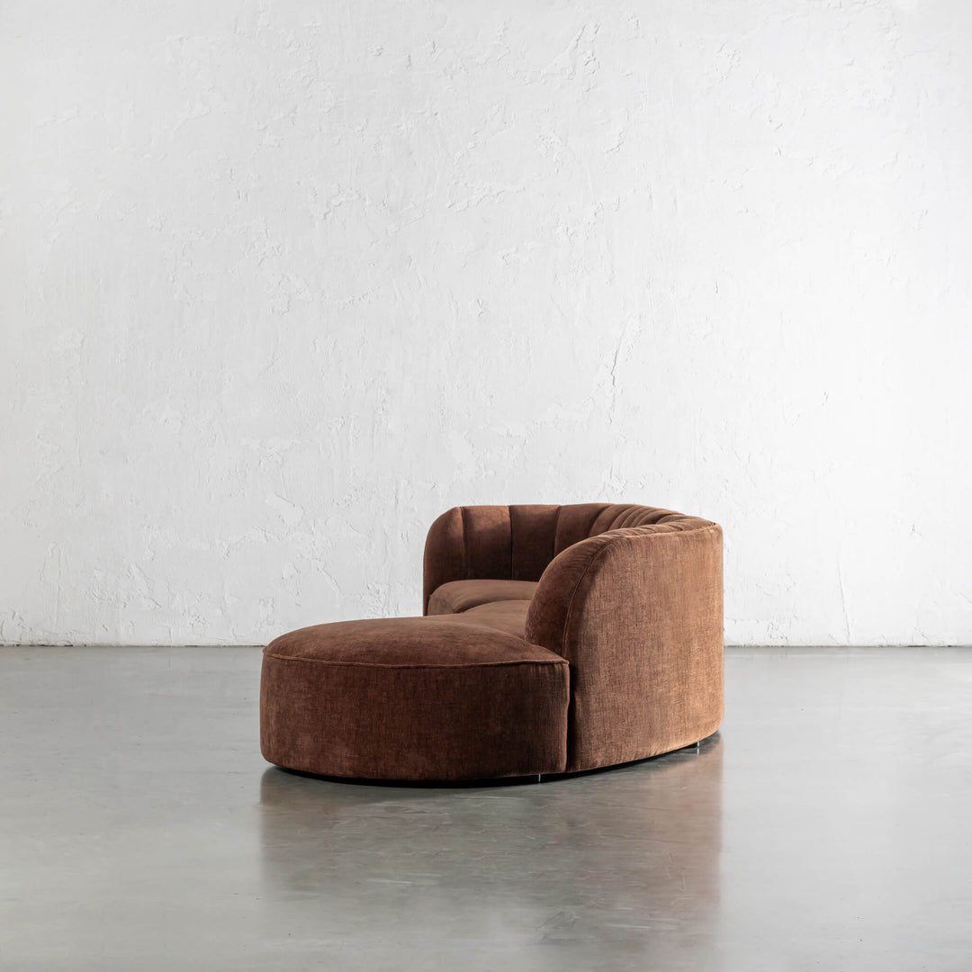 CARSON MODERNA CURVED RIBBED MODULAR SOFA  |  SIERRA TERRA