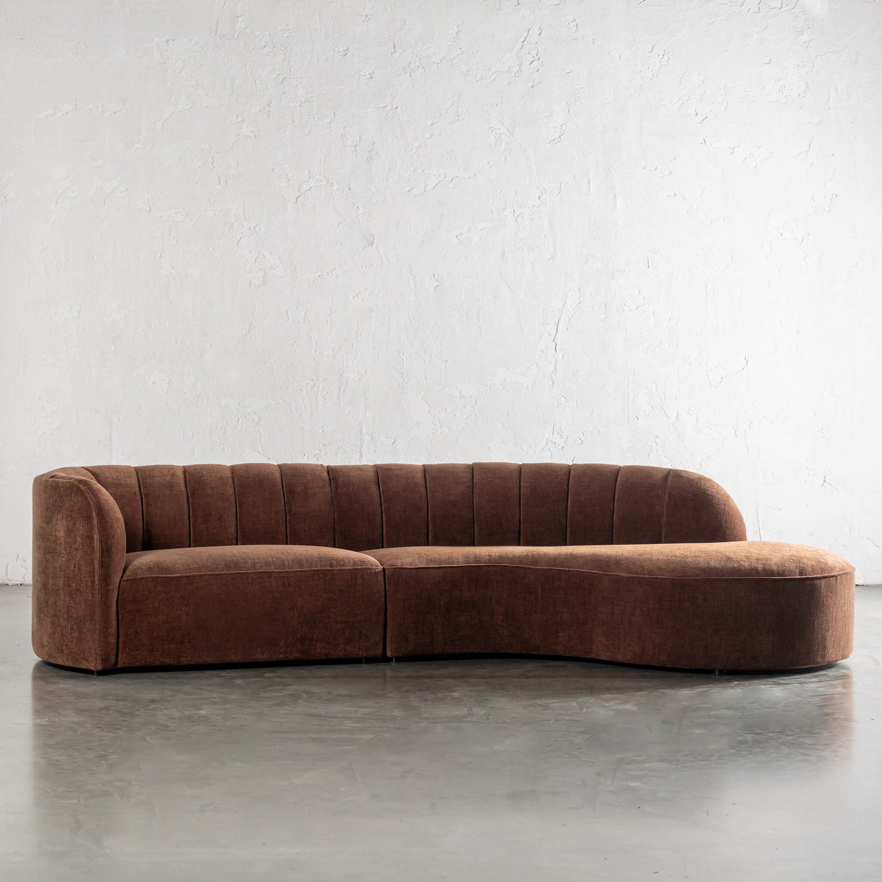 CARSON MODERNA CURVED RIBBED MODULAR SOFA | SIERRA TERRA – Living By Design