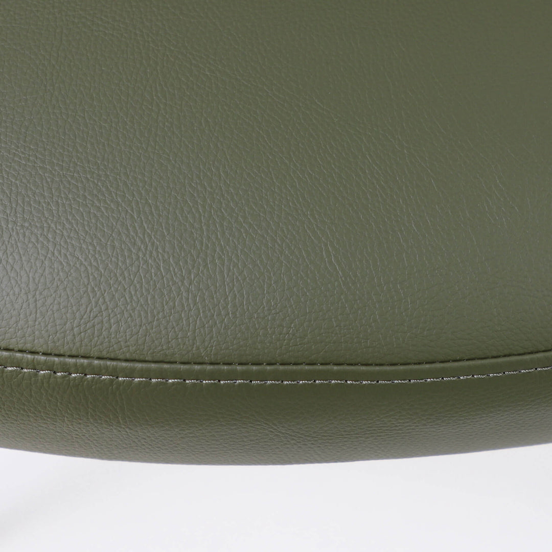 CARTER VEGAN LEATHER DINING CHAIR  |  MEDITERRANEAN DEEP OLIVE VEGAN LEATHER