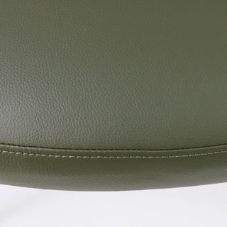 CARTER VEGAN LEATHER DINING CHAIR  |  MEDITERRANEAN DEEP OLIVE VEGAN LEATHER